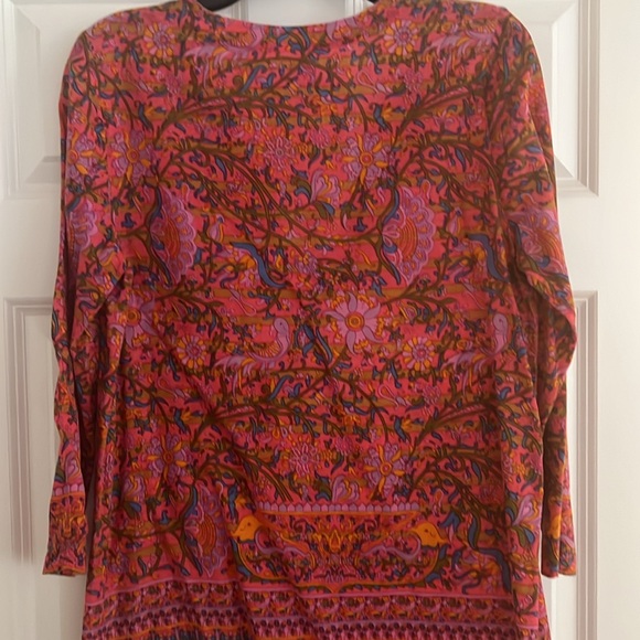 Gorgeous Calypso St Barth tunic in deep pink  multicolored. - Picture 3 of 3